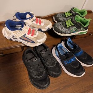 Kids Athletic Shoes / Sneakers- Nike, Adidas, Under Armour, Minecraft Sz 12 Boys